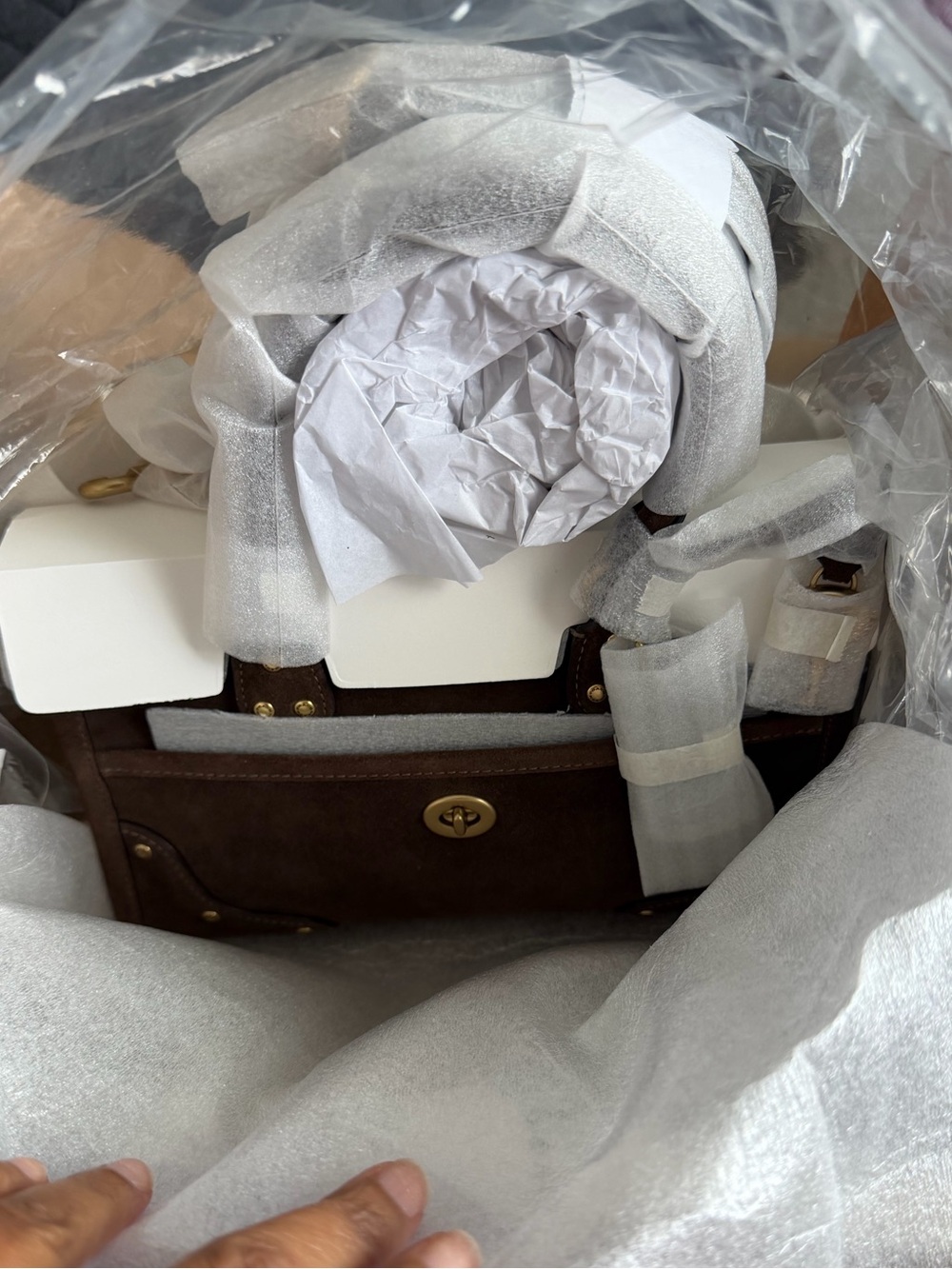 Coach Rhyder Satchel 24 in Suede CFN70 Brand New With Original Wrapping HURRY - Picture 6 of 7